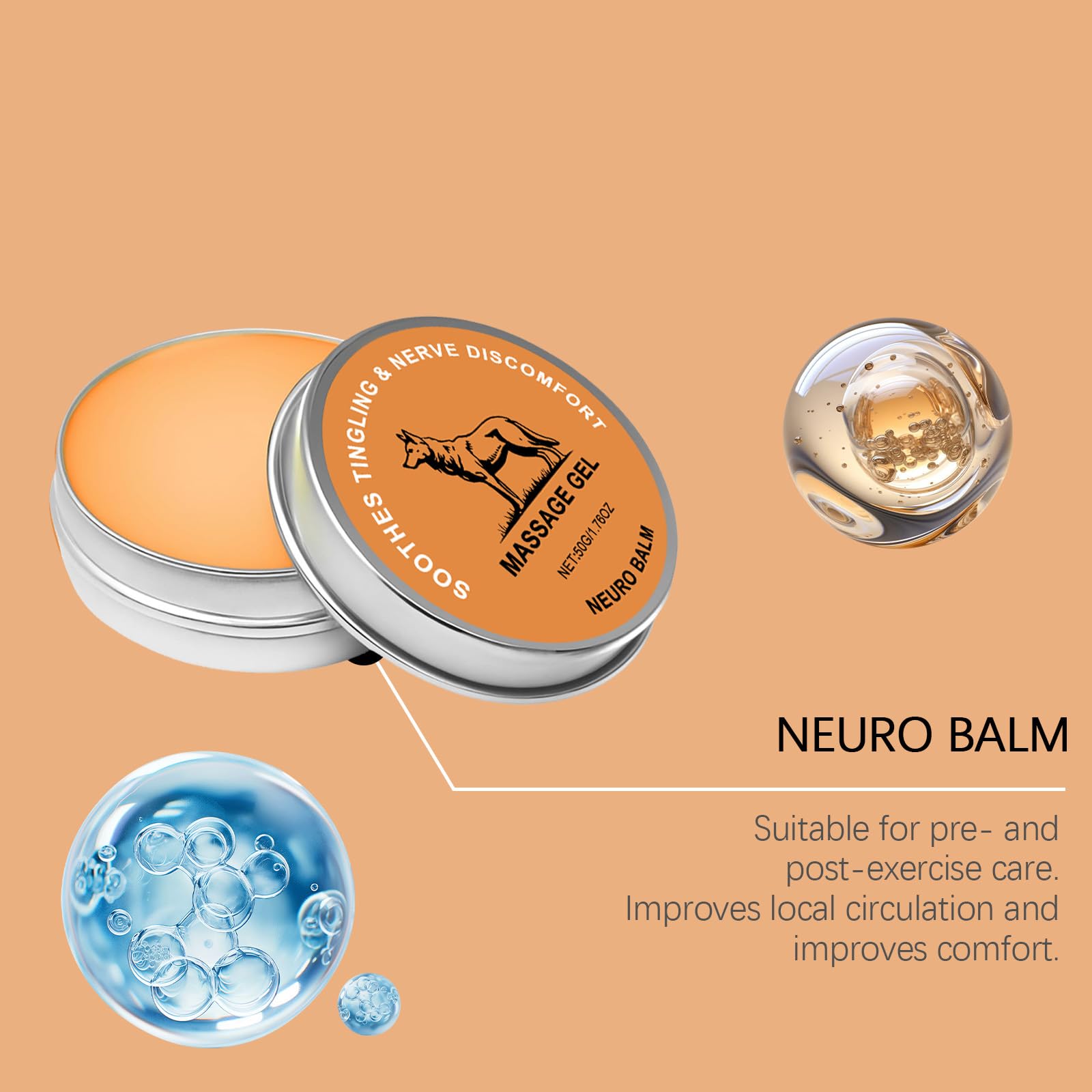 ZQDXSYN Neuro Balm, Joint & Muscle Soothing Cream, Joint Care Soothing Cream, Daily Body Care & Muscle Care (3PCS) ZQDXSYNAu supplements