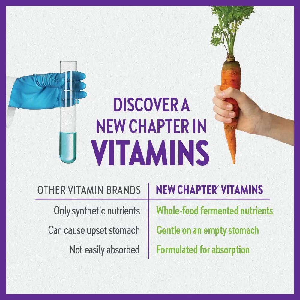 New Chapter Perfect Prenatal Vitamins, Organic Prenatal Vitamins, Non-GMO Ingredients for Healthy Baby & Mom - Folate (Methylfolate), Iron, Vitamin D3 New ChapterAu supplements