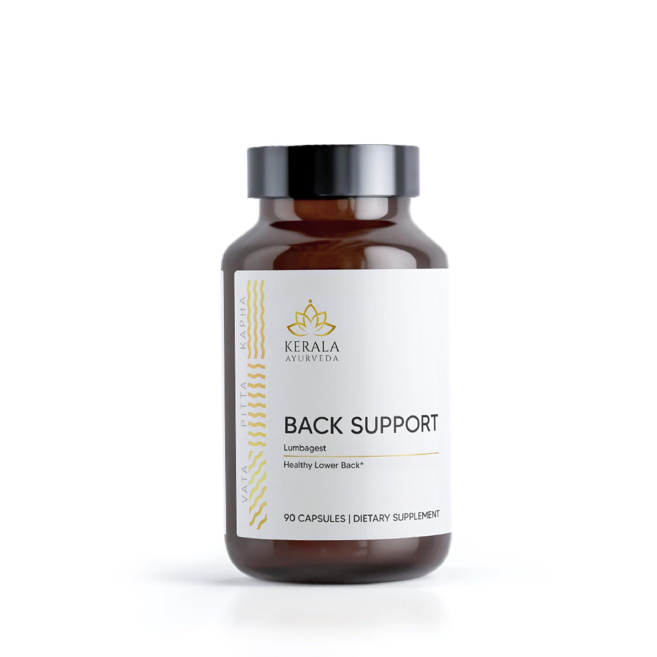 Kerala Ayurveda Back Support Herbal Capsules - Eases Occasional Discomfort of Lower Back & Supports Normal Movement of Spine, 90 Count Kerala AyurvedaAu supplements