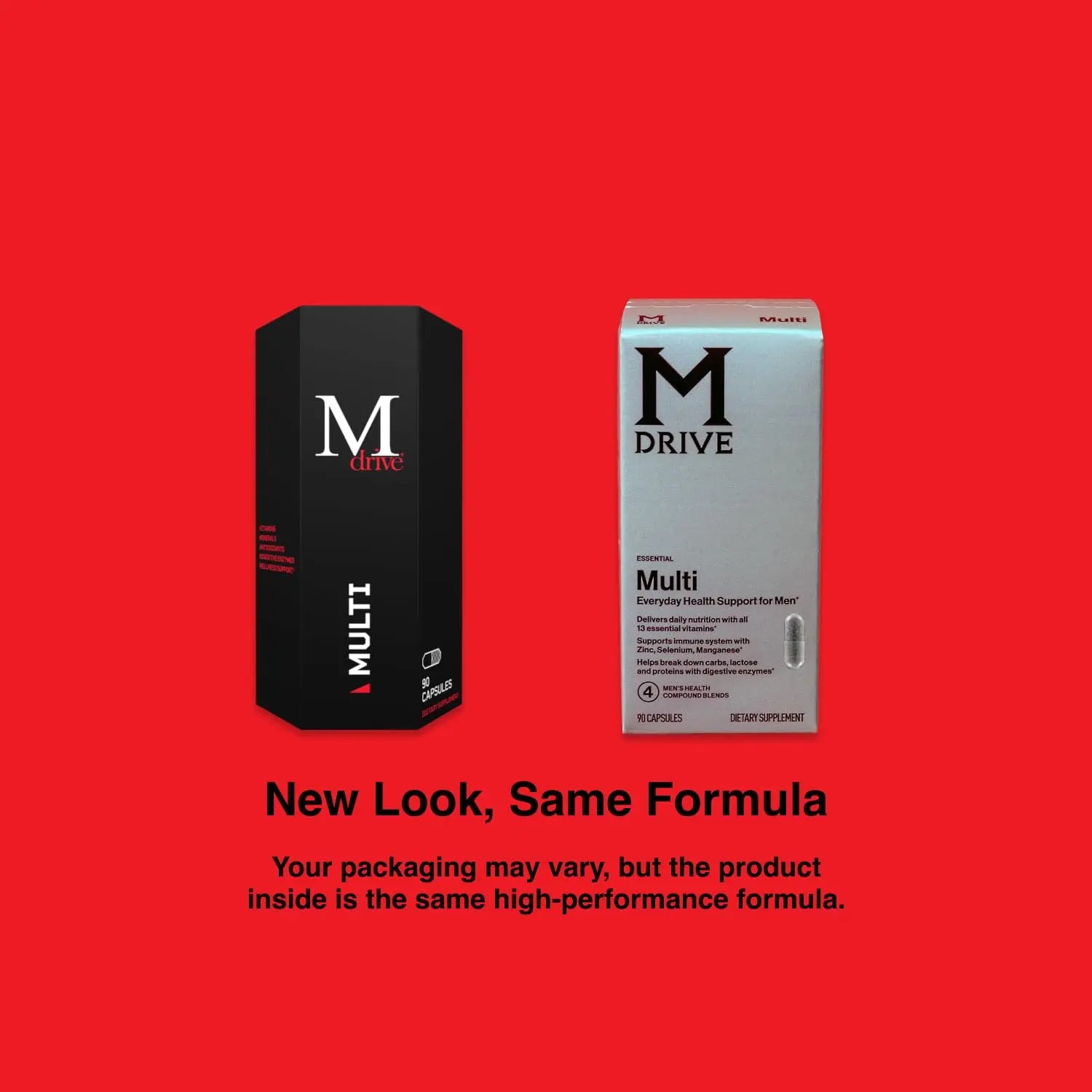 Mdrive Elite Multi - Natural Energy, Strength, Stress Relief, Lean Muscle, Immune Health Support from Zinc, Selenium, Manganese & Vitamin D, Enzymes for Digestive Support Mdrivenz supplements