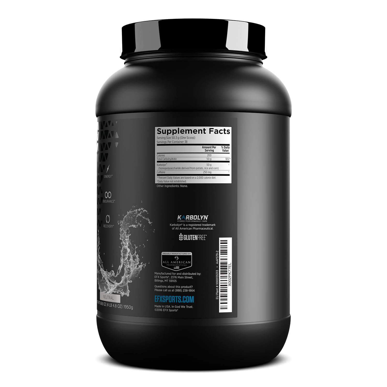 EFX Sports Karbolyn Energy | Performance Carbohydrate Powder + Caffeine | Carb Load EFX SportsAu supplements