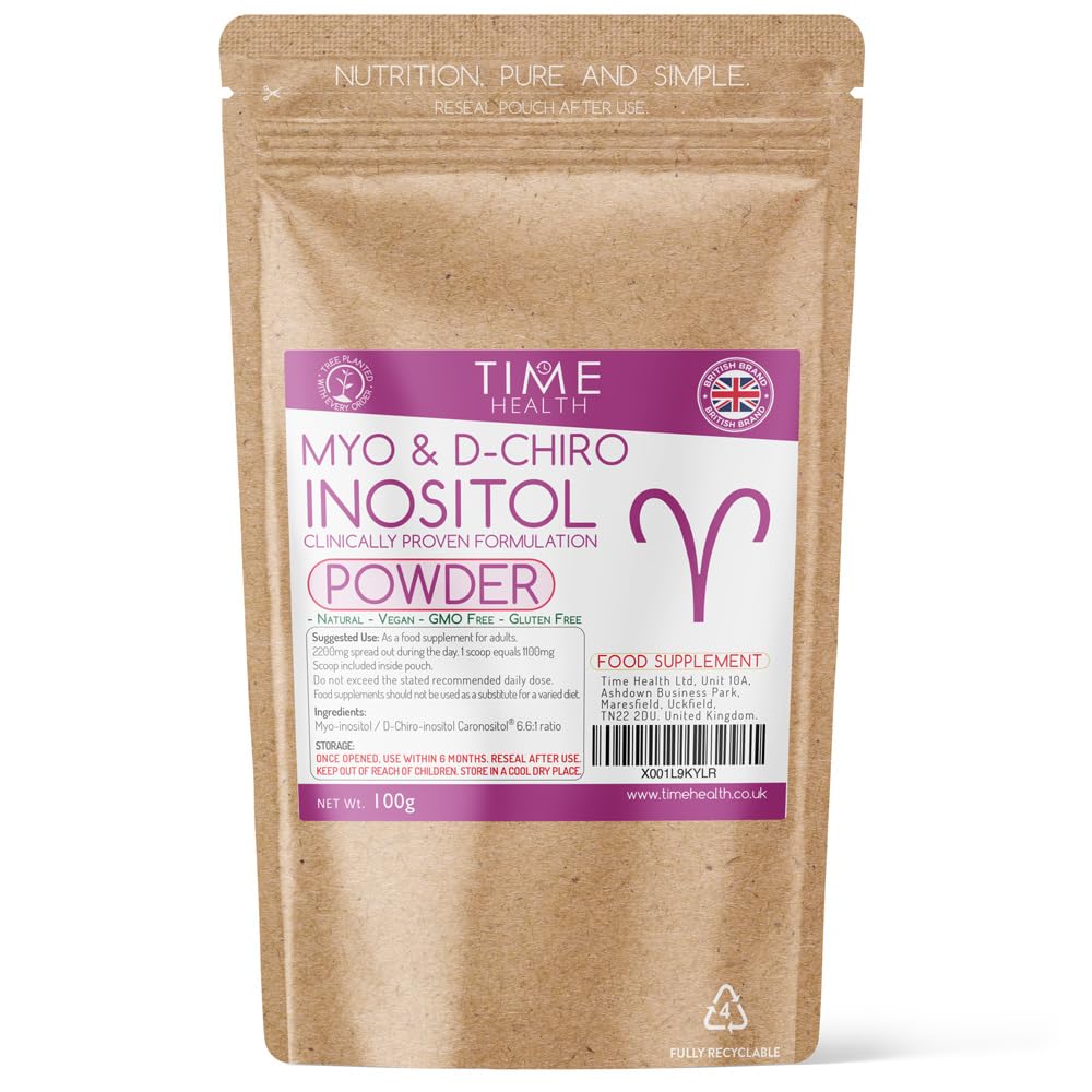 Myo & D Chiro Inositol Powder - Clinically Proven - PCOS Support - 6X More D Chiro Time HealthUS supplements