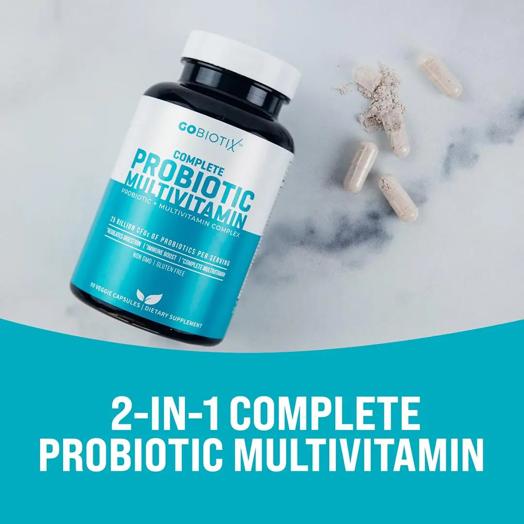 GOBIOTIX Multivitamin with Probiotics and Digestive Enzymes - 25 Billion CFU - Digestive Health, Probiotics for Women and Men GOBIOTIXAu supplements