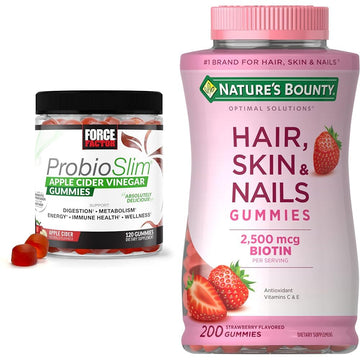 Force Factor ProbioSlim Apple Cider Vinegar Gummies with Organic, LactoSpore & Nature' Force FactorUS supplements