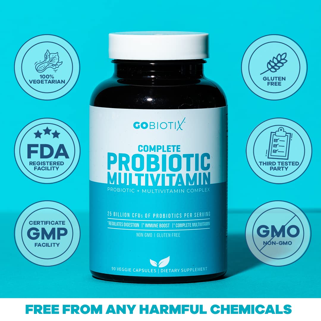 GOBIOTIX Probiotic Multivitamin Supplement - Daily Multivitamins with Probiotics GOBIOTIXAu supplements