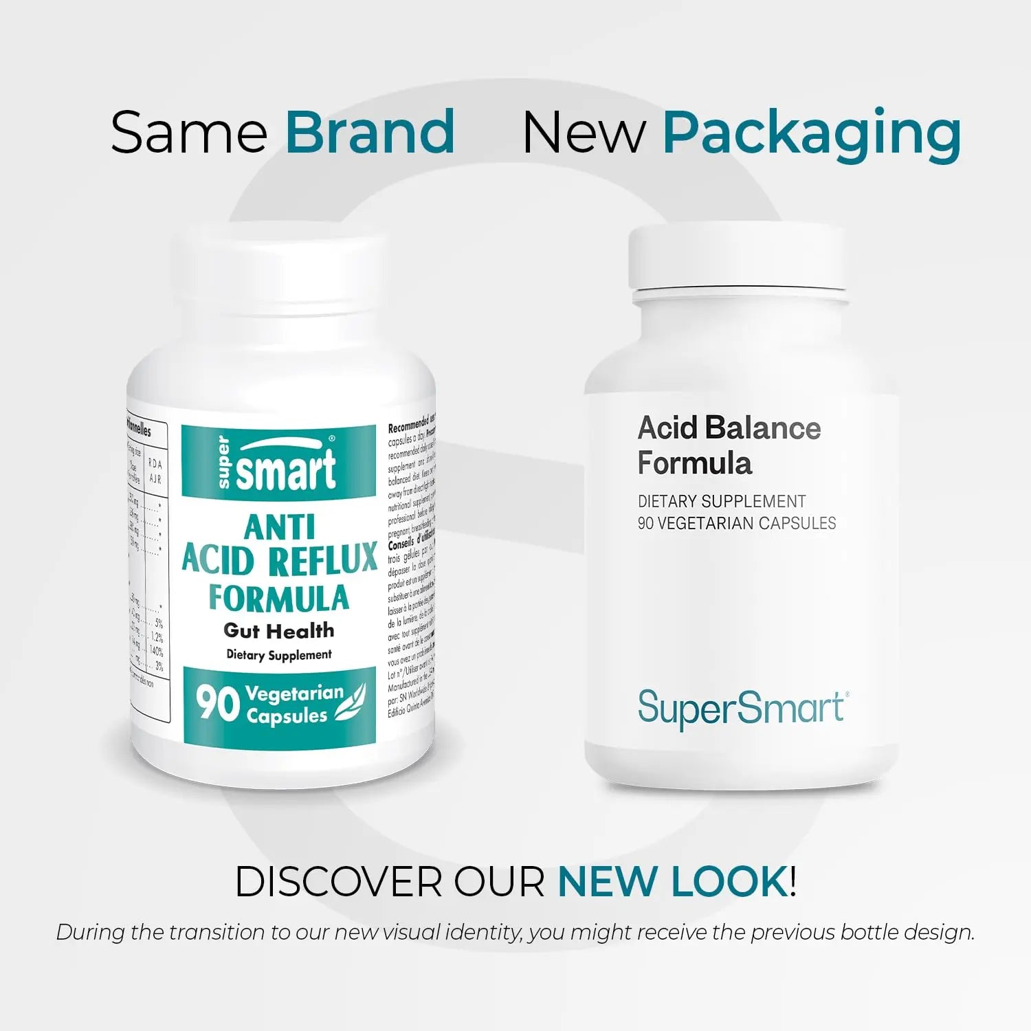 Supersmart Acid Balance Formula (Advanced Complex) - with Zinc L-Carnosine, Slippery Elm Extract, Licorice Root | Non-GMO & Gluten Free - 90 Vegetarian Capsules Supersmartnz supplements