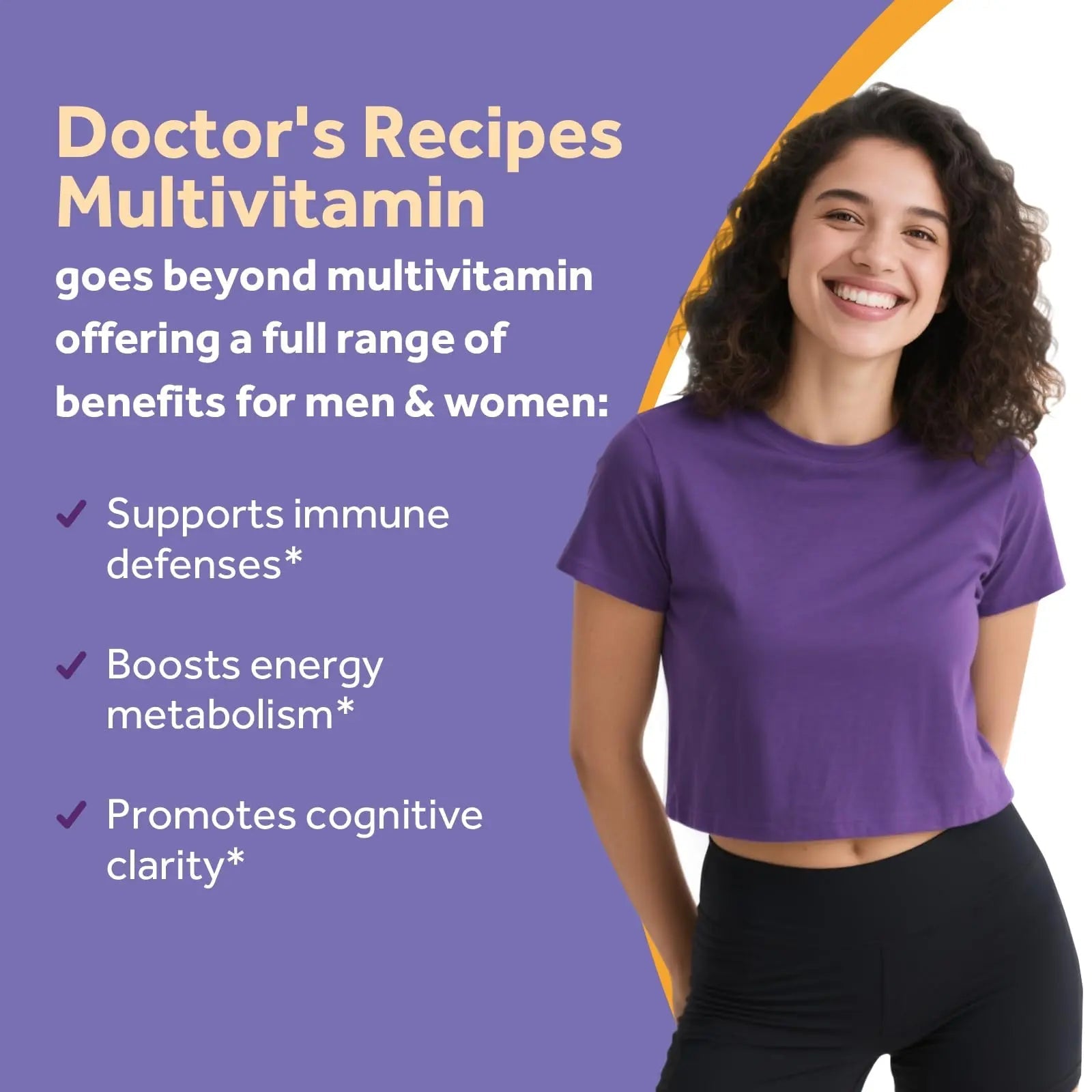 Doctor's Recipes Multivitamin for Women & Men, Immune, Energy & Brain Health Support, Vitamin A, C, D3, E, B6, B12, Folic Acid Doctor's RecipesAu supplements