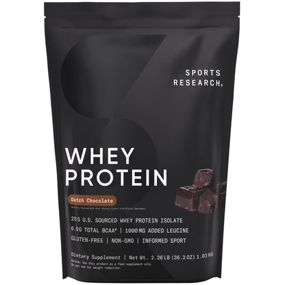 Sports Research Whey Protein Isolate - Sports Nutrition Protein Powder 25g per Serving Sports ResearchUS supplements
