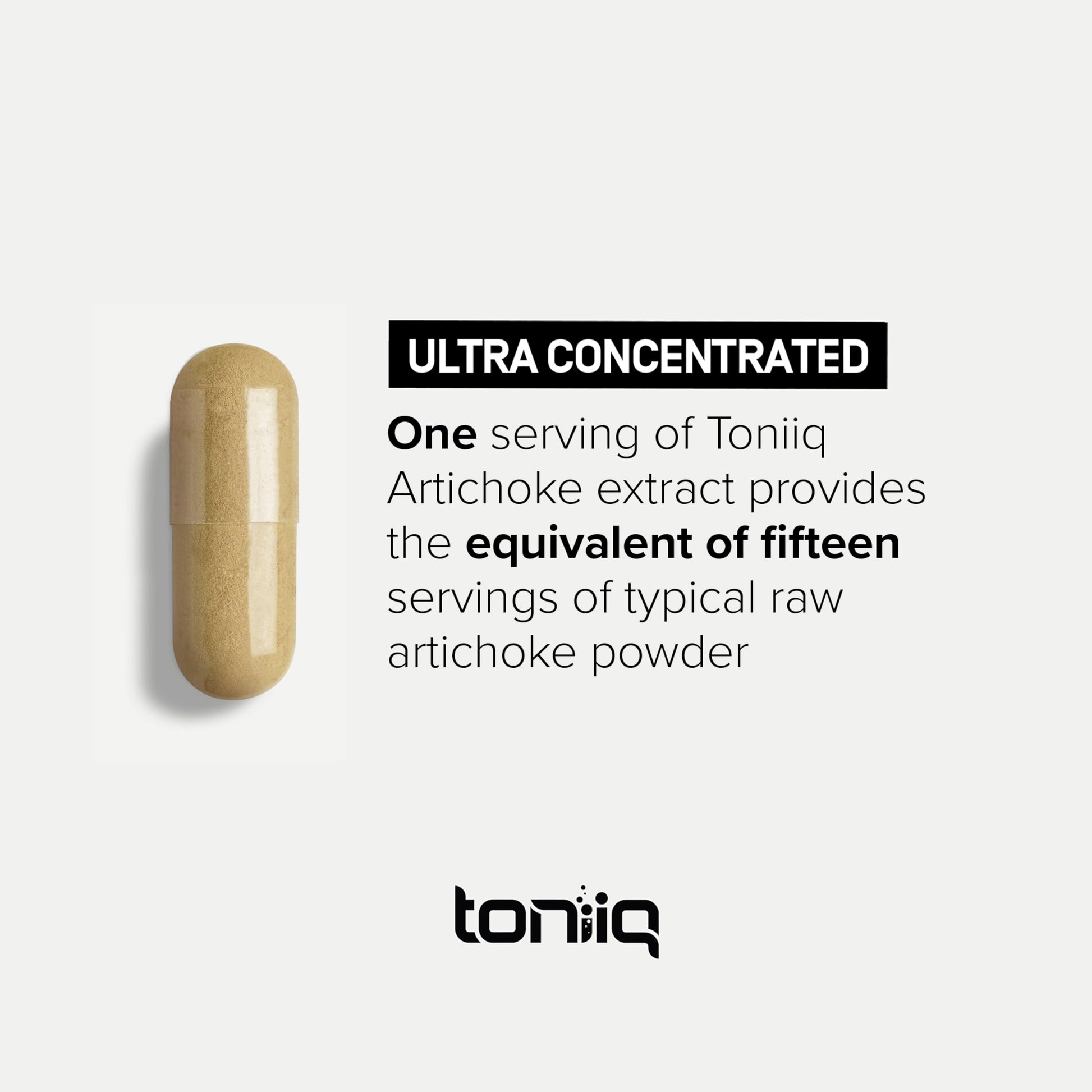 Artichoke Extract Capsules (18000mg) with 60mg of Cynarine - Digestion and Liver ToniiqUS supplements