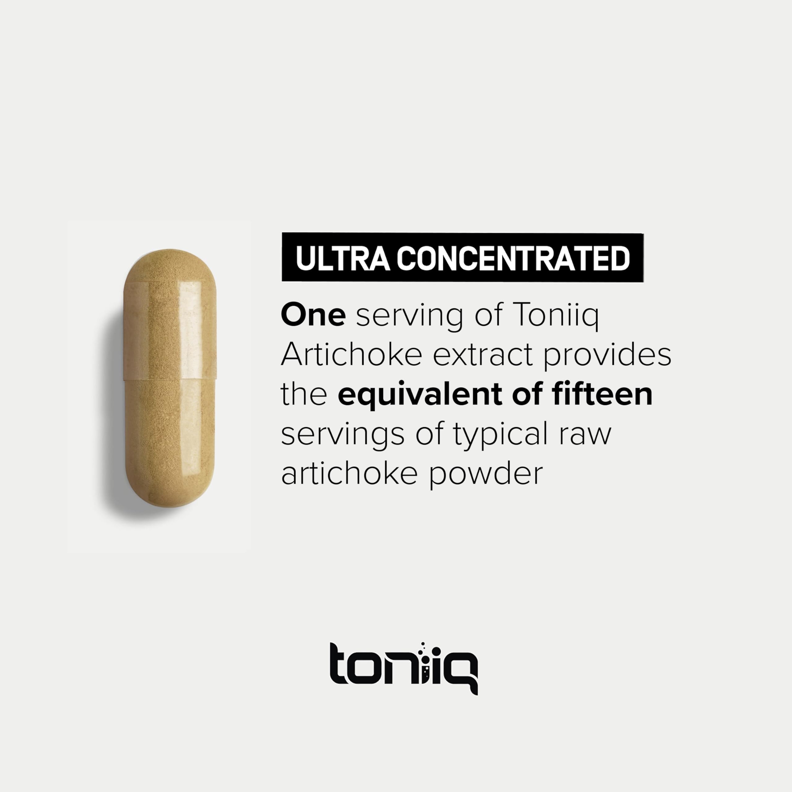 Toniiq 18,000mg 15x Concentrated Artichoke Extract Capsules - Ultra Concentrated ToniiqUS supplements