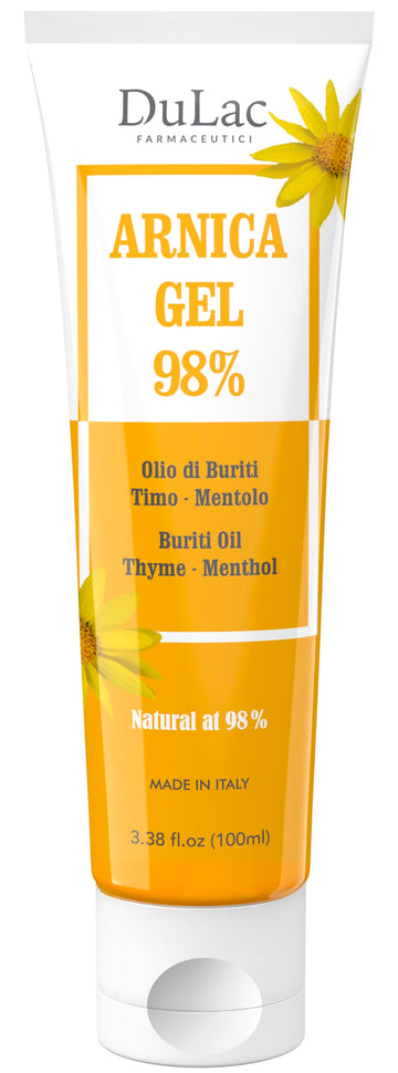 Dulac Arnica Body Massage Gel – Water-Based Cosmetic Massage Gel with Arnica Montana, Fast-Absorbing Lightweight Texture, Non-Greasy Feel, Dermatologically Tested, 3.38 Fl Oz DULÀC FARMACEUTICI 1982Au supplements