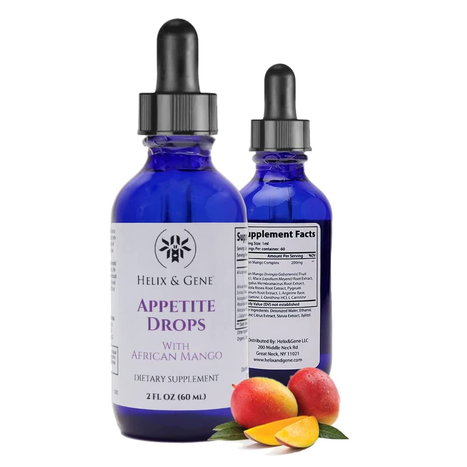 Helix & Gene Appetite Diet Drops Mango Flavor | Fast Weight Loss | Natural Metabolism Helix & GeneUS supplements