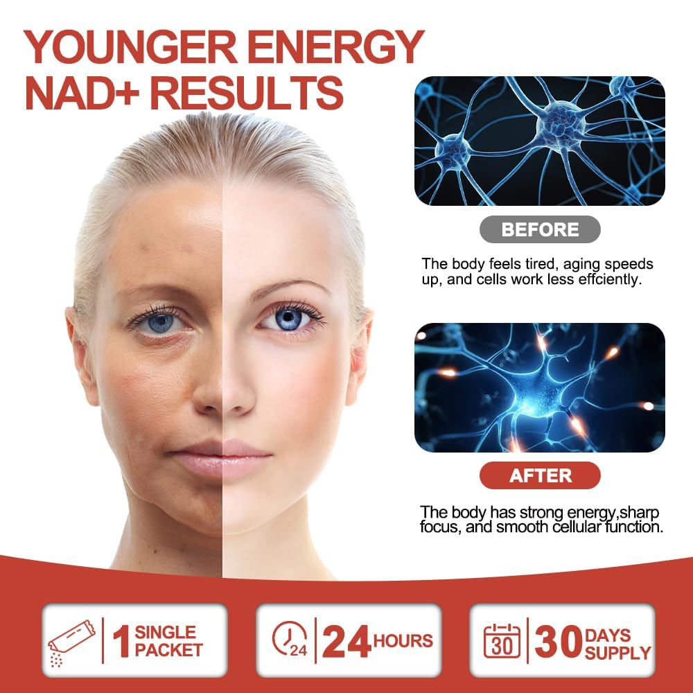 Zoone Nutra NAD Supplement 1200mg with Nicotinamide Riboside, PQQ & Resveratrol – Advanced Cellular Energy & Longevity Support – Anti-Aging Formula for Mental Clarity – 30 Packets Zoone NutraAu supplements