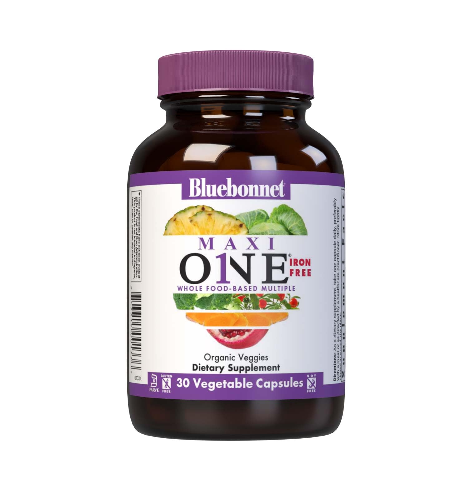 Bluebonnet Nutrition Maxi One Whole Food Multiple, Enzymes, Energy, Vitality, Gluten, Kosher, Soy & Dairy-Free, Vegetarian Friendly, Non-GMO, 30 Count BlueBonnetAu supplements