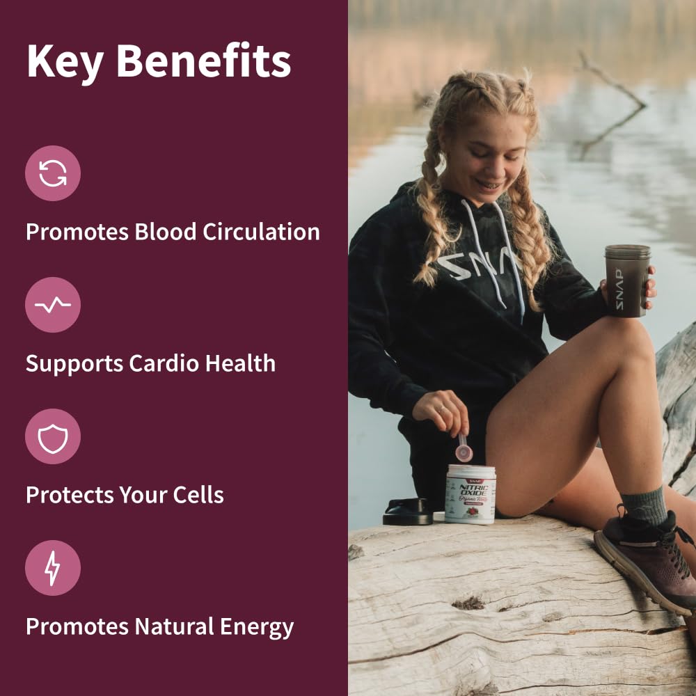 Snap Supplements USDA Organic Beet Root Powder, 3-in-1 Nitric Oxide Supplement Snap SupplementsUS supplements