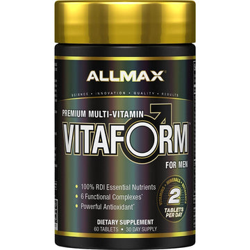 ALLMAX Nutrition Premium Vitaform, Performance Vitamin for Men, 60 Tablets ALLMAXAu supplements