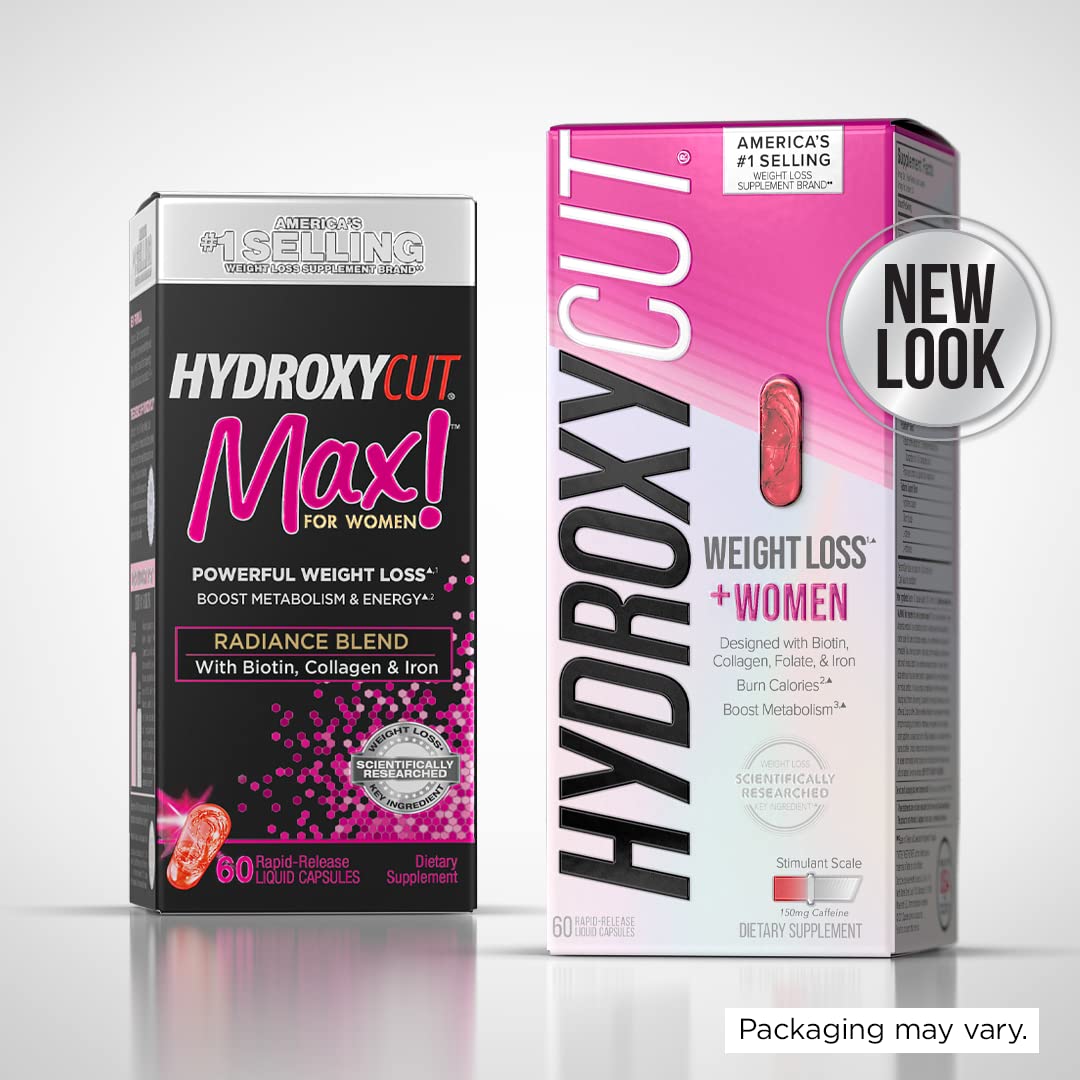 Hydroxycut + Women Pills with Biotin & Collagen | Hair Nails and Skin Vitamins | Iron Supplement HydroxycutUS supplements