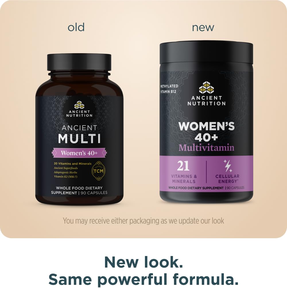 Ancient Nutrition Multivitamin for Women 40, Multi Vitamin and Immune Support with Vitamin D & C, 20 Vitamins and Minerals Ancient NutritionAu supplements