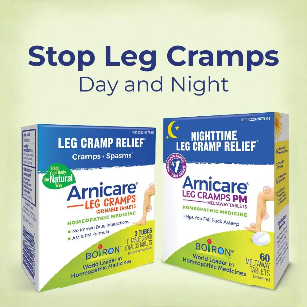 Boiron Arnicare Leg Cramps PM for Nighttime Relief from Cramping and Stiffness in Feet or Calves - 60 Tablets BoironAu supplements
