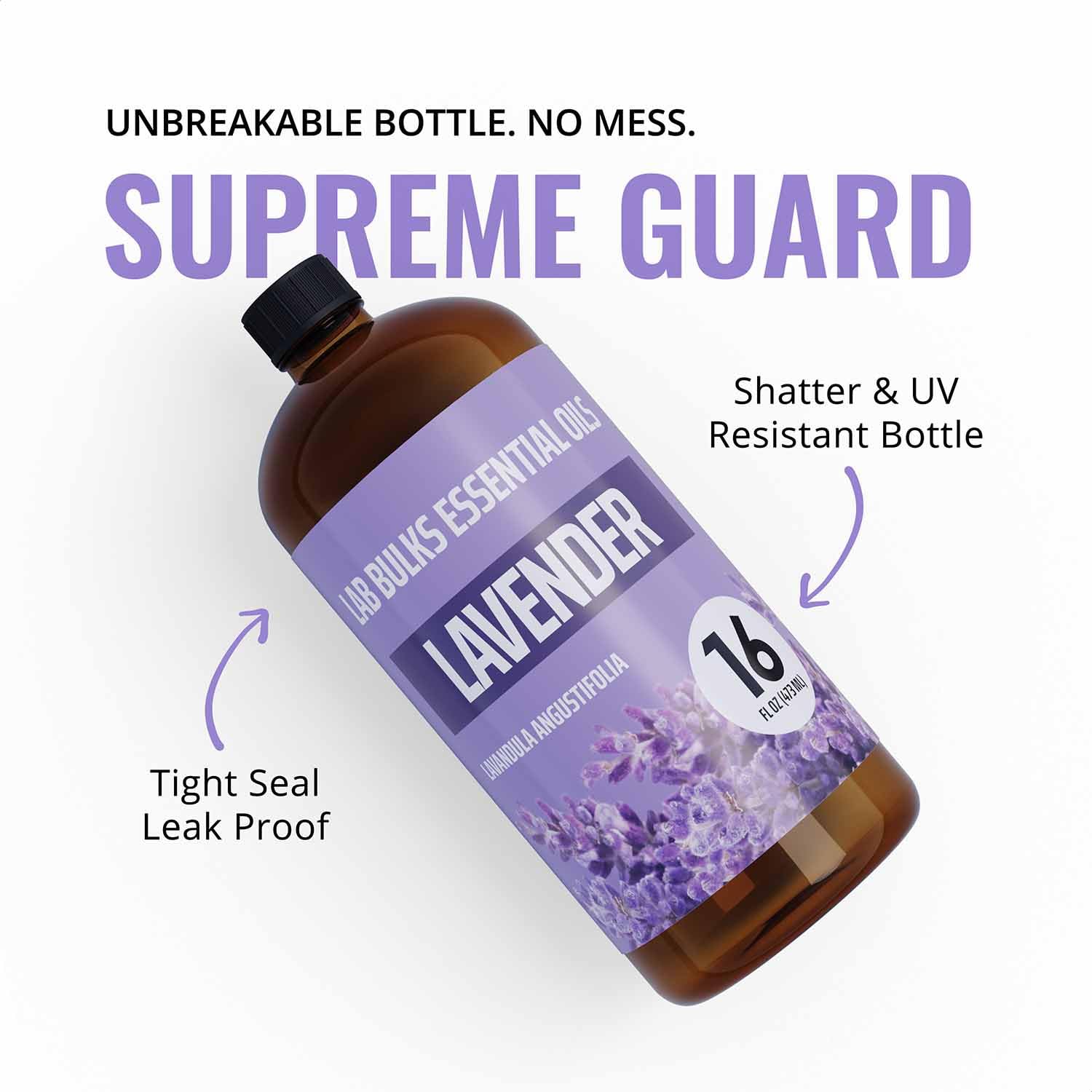 LAB BULKS ESSENTIAL OIL - Lavender Oil 16 Ounce Bottle for Diffusers, Home Care, Candles, Aromatherapy LAB BULKS ESSENTIAL OILAu supplements