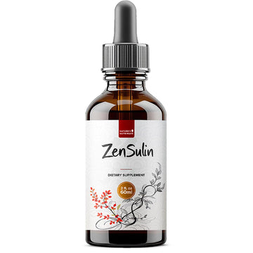 Nature’s NutriWave ZenSulin – Natural Liquid Supplement with Cinnamon, Licorice Root, Turmeric & More – 60ml, 1 Month Supply – Non-GMO, Gluten-Free, Made in USA Nature’s NutriWaveAu supplements