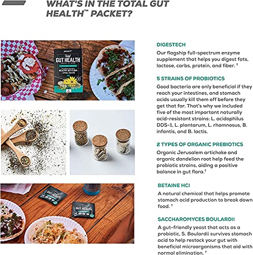 ONNIT Total Gut Health - Complete Probiotics & Digestive Enzyme Supplement ONNITAu supplements