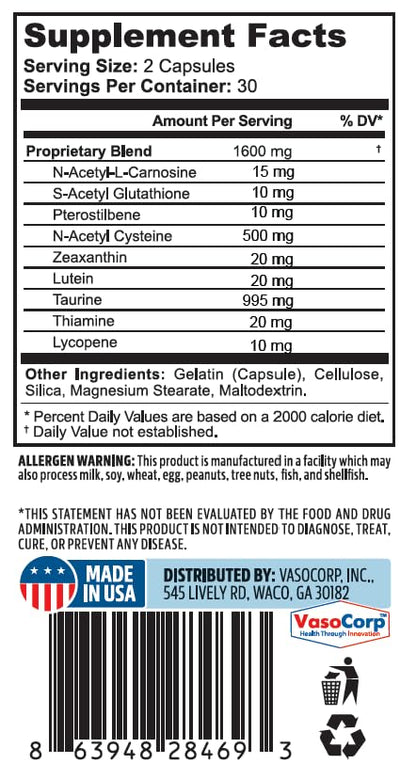 NeuropAWAY Eye Support 60CT NeuropAWAYUS supplements