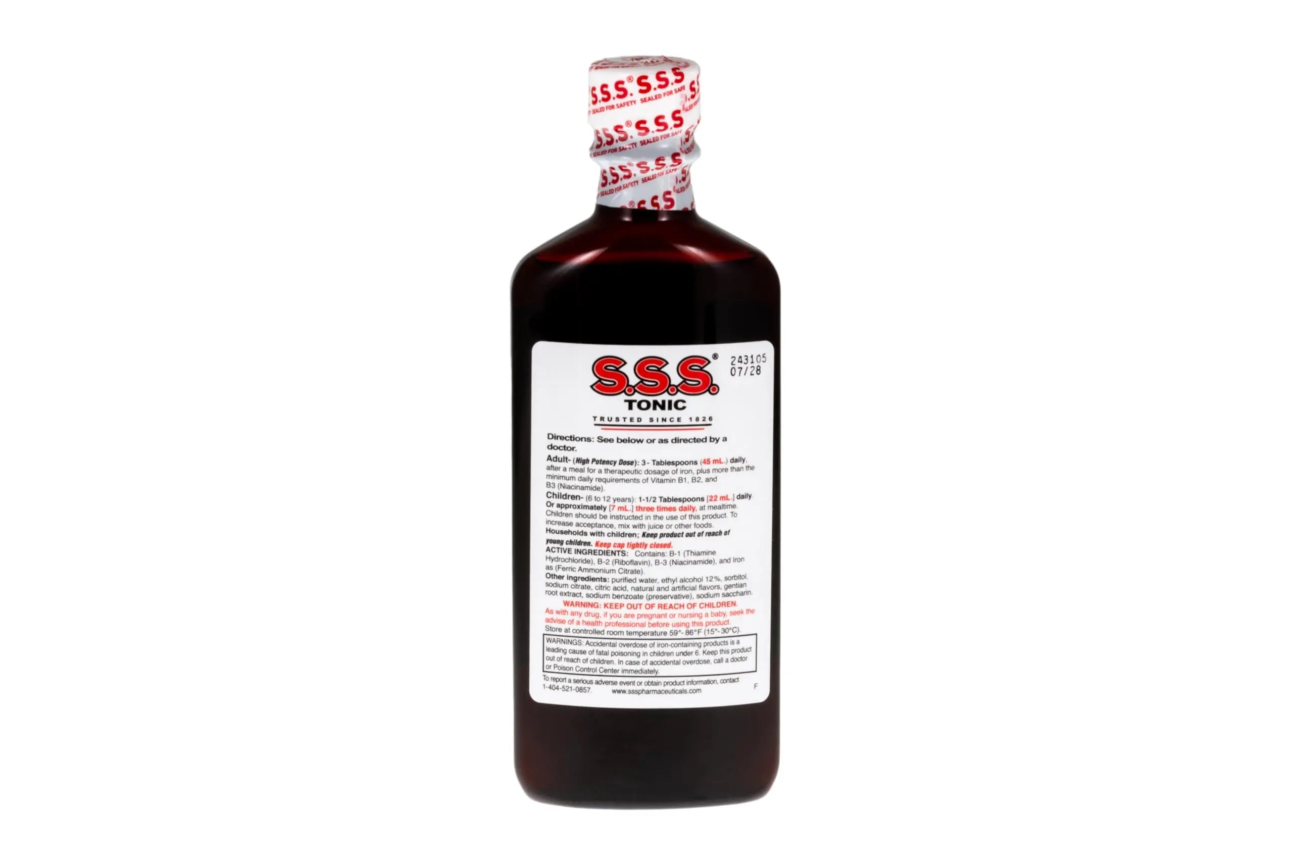 S.S.S. Tonic, Iron and Vitamin B Supplement, High Potency Vitamins, Bottle,10 Fl Oz (Pack of 1) S.S.S. CO.Au supplements
