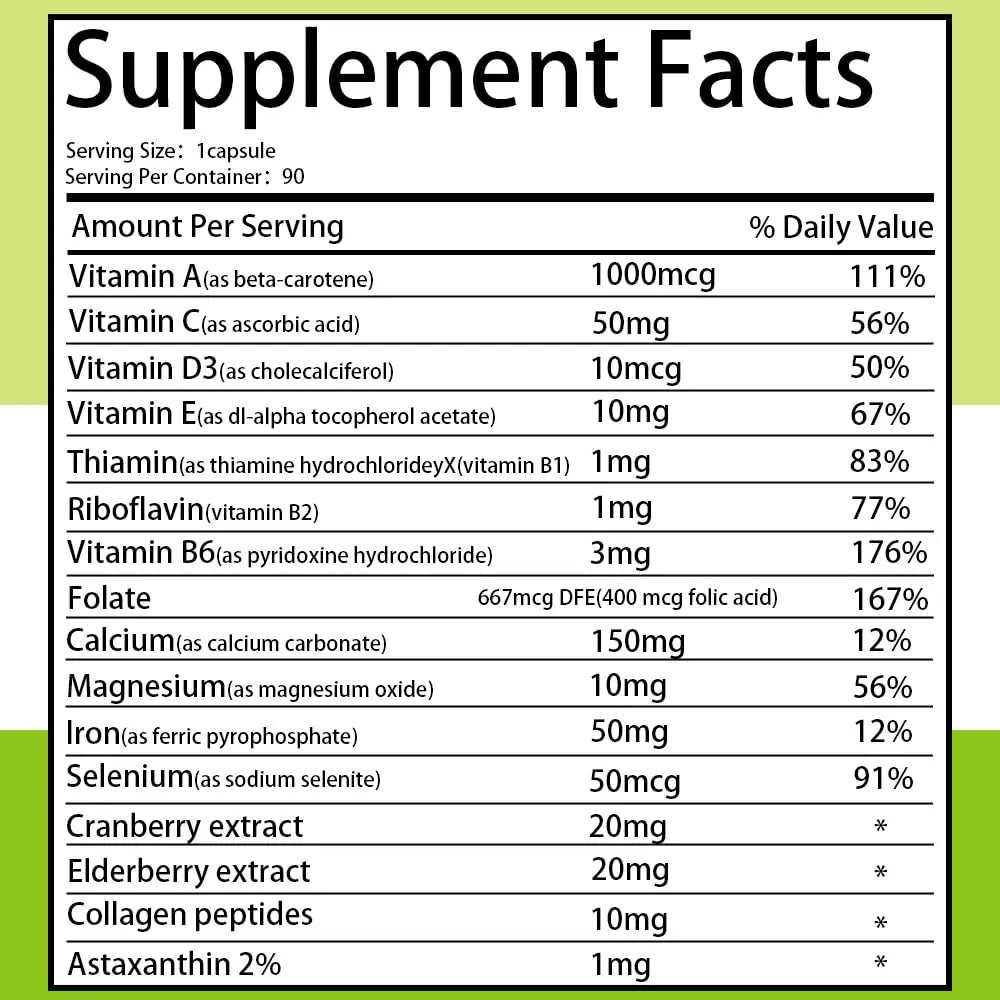 SEMAL Daily Multivitamin & Multimineral Supplement for Women (90 Capsules) SEMALAu supplements