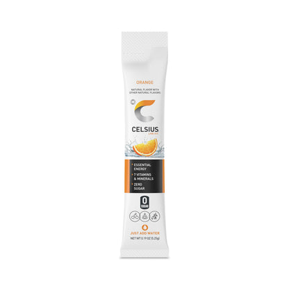 CELSIUS On-the-Go Powder Stick Zero Sugar, Orange, 2.6 Oz (14 Sticks per Pack) CELSIUSUS supplements