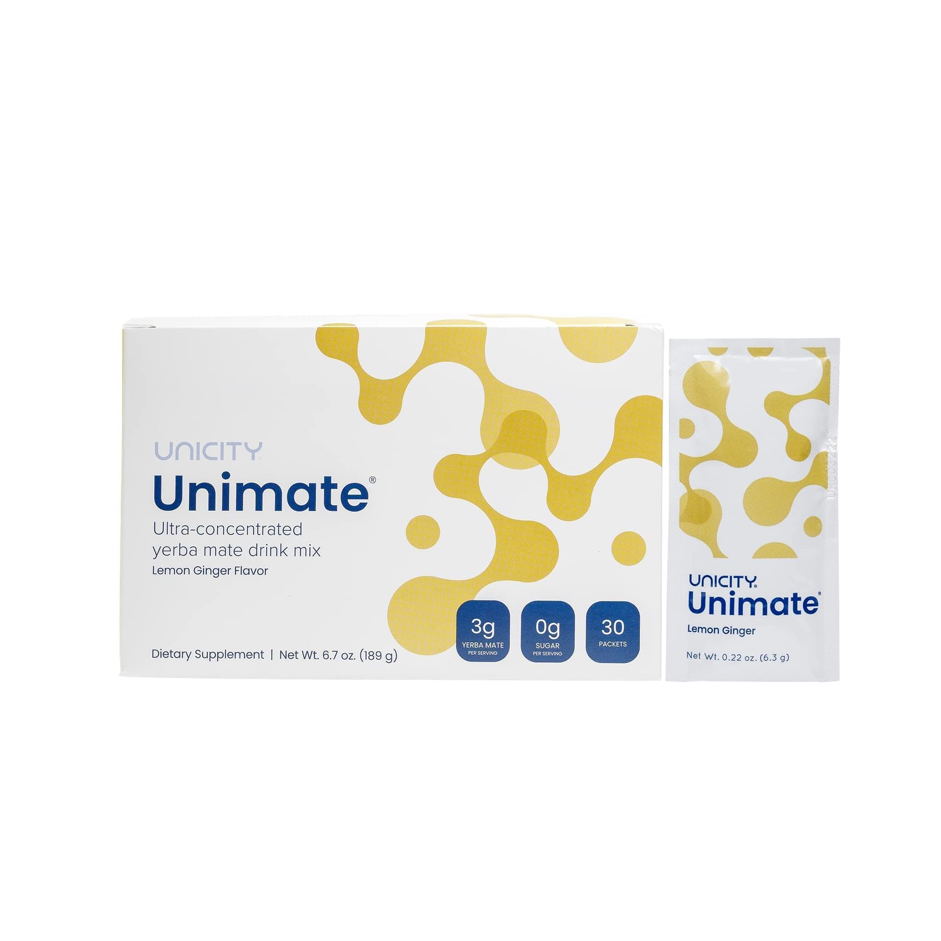 Unicity UNIMATE (Lemon Ginger, 30 Pouches) UnicityUS supplements
