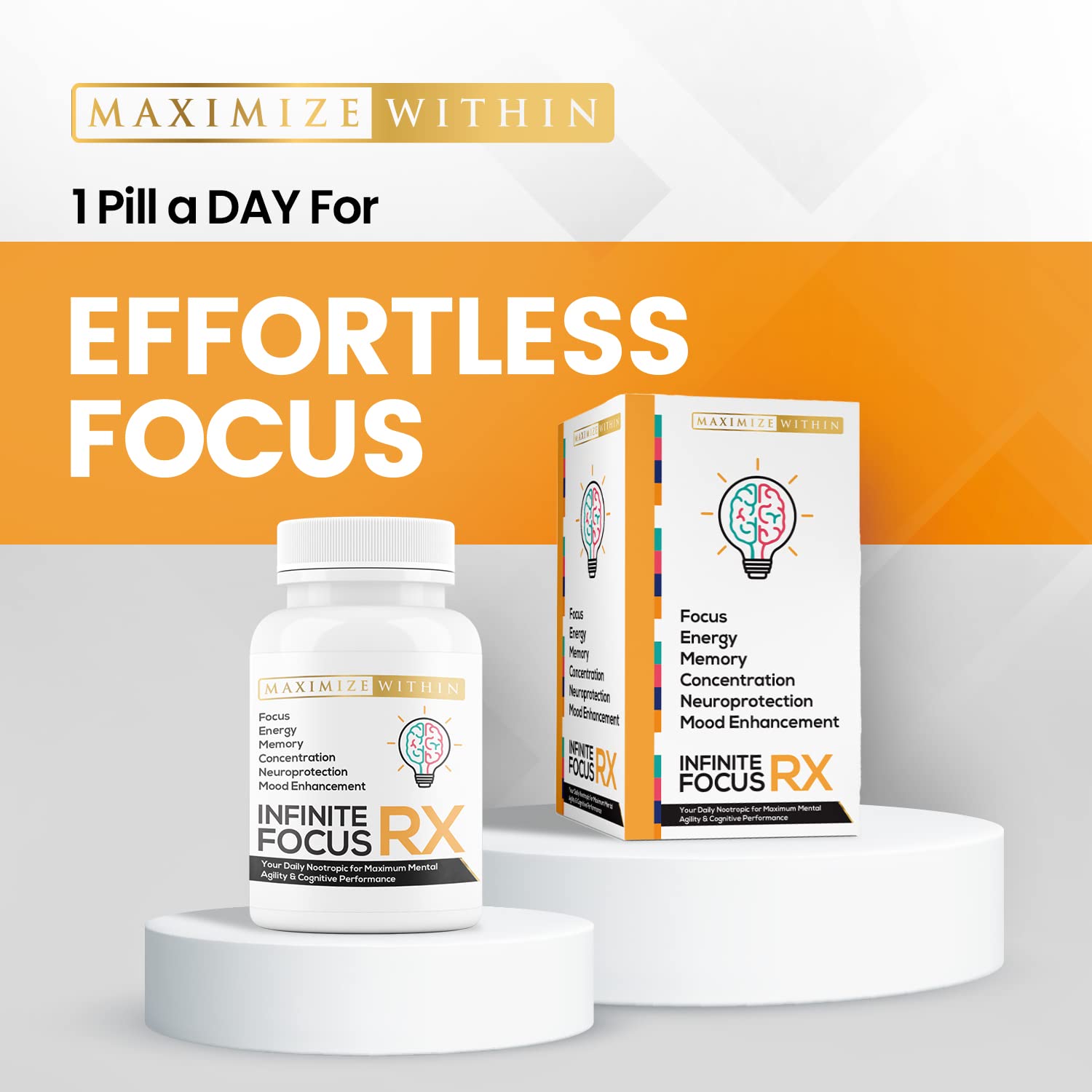 Maximum Slim Infinite Focus RX Nootropic Capsules Maximum SlimAu supplements