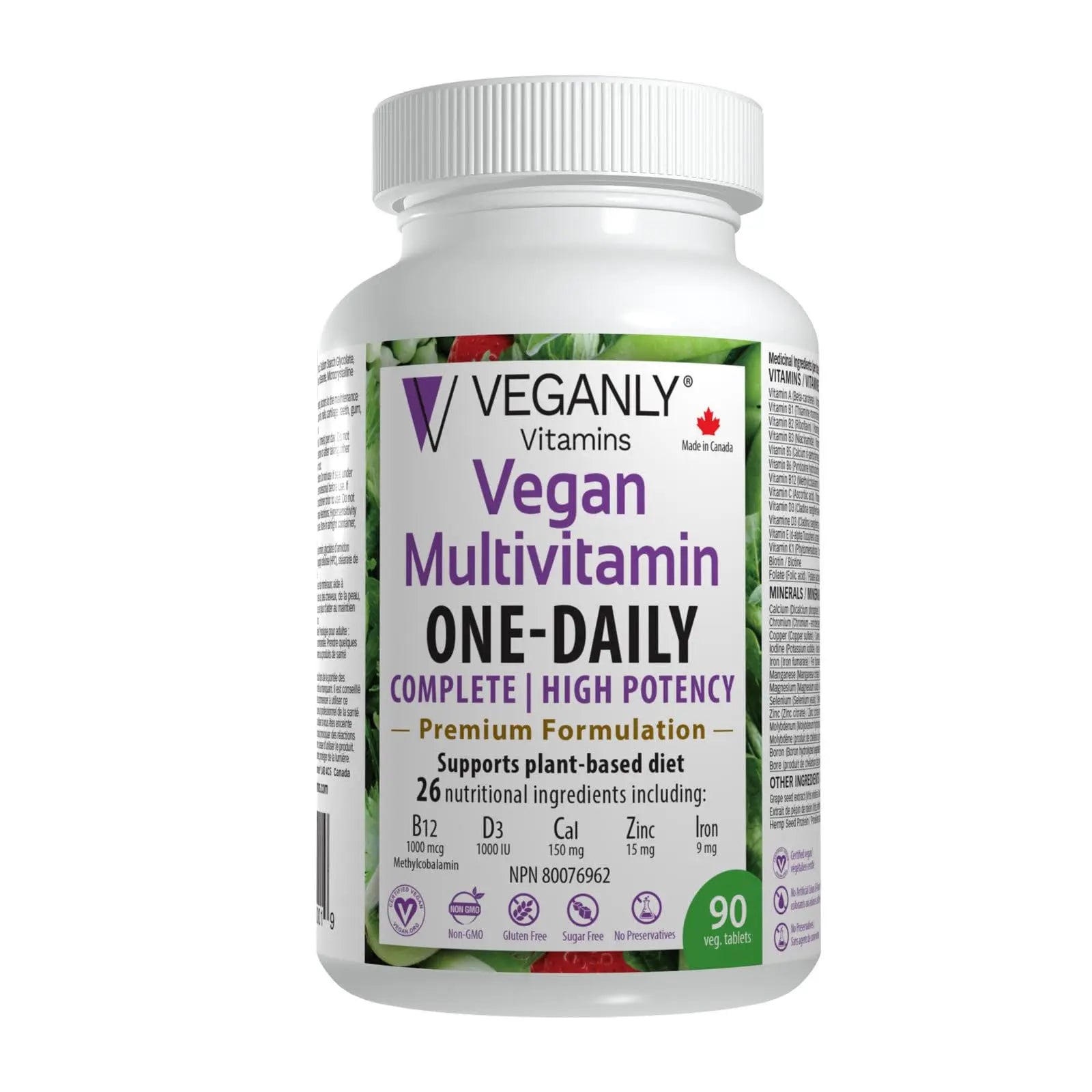 VEGANLY Vitamins Vegan Multivitamin One-Daily, (90 Veg Tablets). Complete Nutrition Support for Plant-Based, Vegan or Vegetarian Diets VEGANLY VitaminsAu supplements