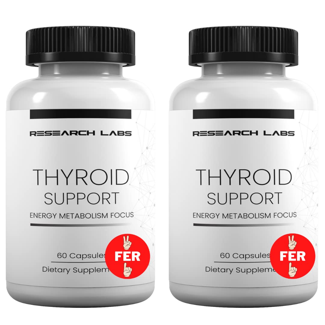 Research Labs Thyroid Support + Iodine Supplement - Energy, Metabolism, Focus Research LabsUS supplements