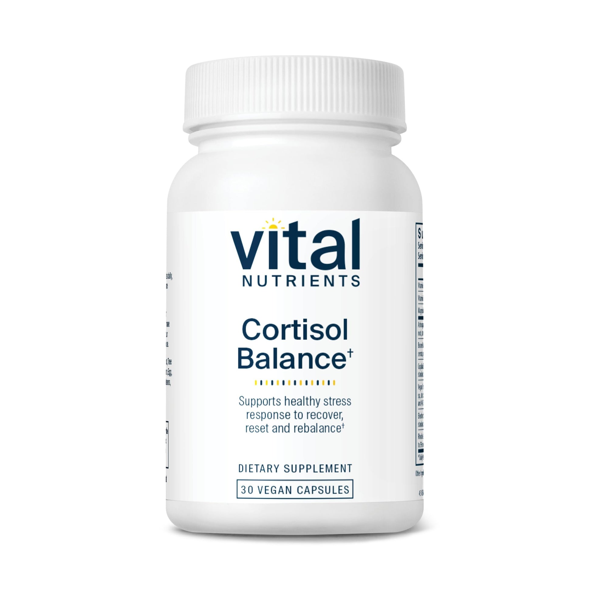 Vital Nutrients Cortisol Balance - Vegan Stress Relief Supplement - Cortisol Manager Supports Energy & Stress Levels - Ashwagandha & Magnesium for Relaxation - Gluten, Dairy, Soy Free - 30 Capsules Vital NutrientsAu supplements