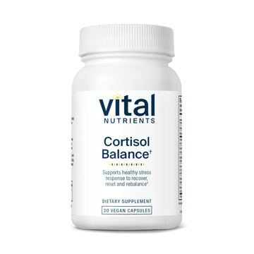 Vital Nutrients Cortisol Balance - Vegan Stress Relief Supplement - Cortisol Manager Supports Energy & Stress Levels - Ashwagandha & Magnesium for Relaxation - Gluten, Dairy, Soy Free - 30 Capsules Vital NutrientsAu supplements