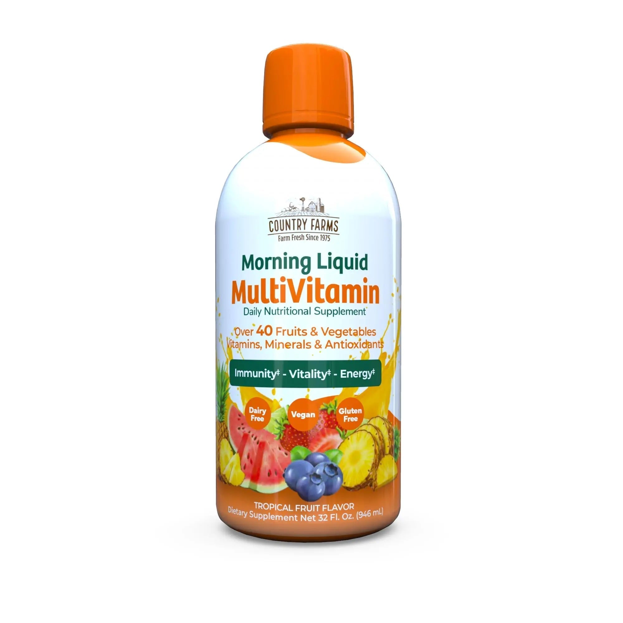 Country Farms Liquid Multivitamin, Vitamins and Minerals for Immune Support and Energy, Herbal Blend, Vegan Country FarmsAu supplements