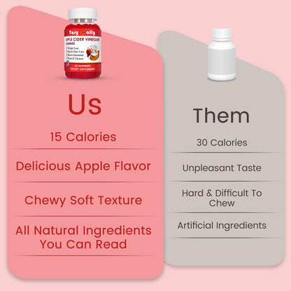 Apple Cider Vinegar Gummies Keto ACV Gummies for Weight Loss and Belly Fat Tary NallyUS supplements