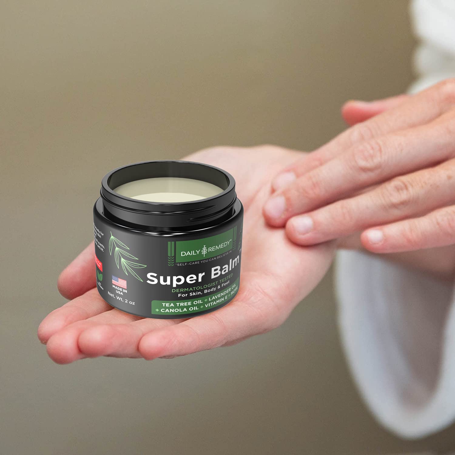 DAILY REMEDY Tea Tree Oil Extra Strength Super Balm - Athletes Foot Cream Combats DAILY REMEDYUS supplements