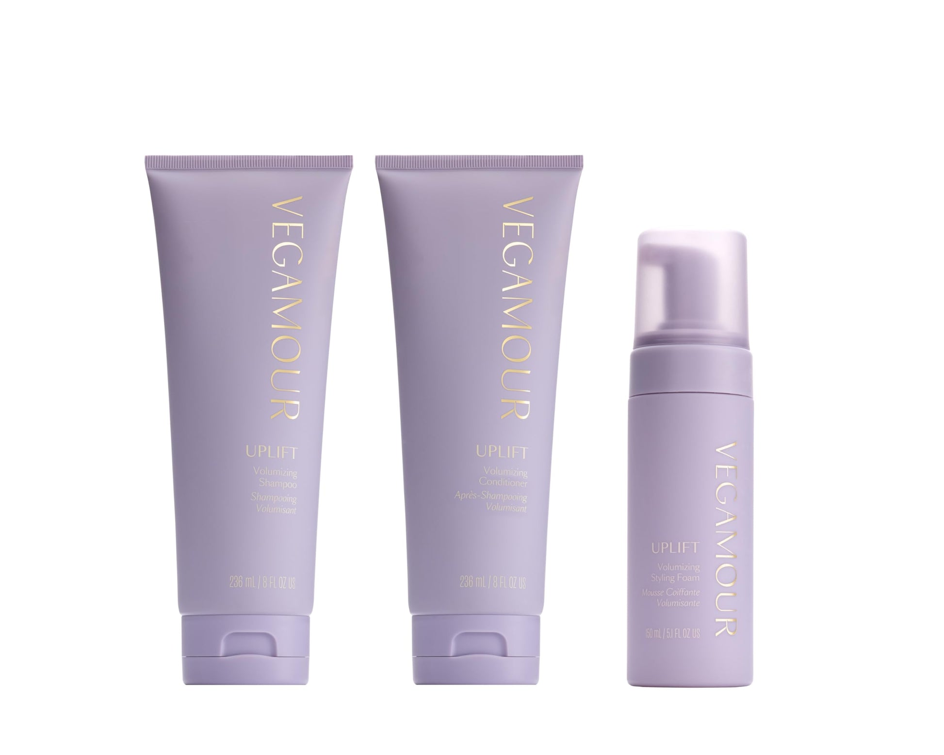 Uplift Volume Trio Kit with Shampoo, Conditioner, & Styling Foam for Volumizing & Fuller Looking Hair VEGAMOURAu supplements