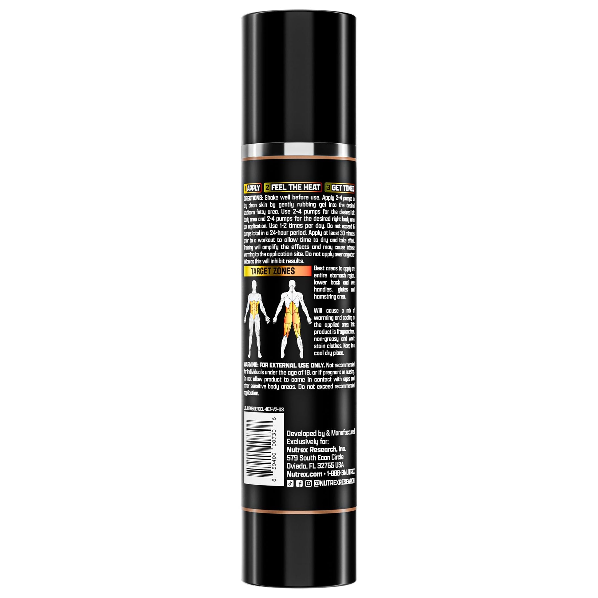 Lipo 6 Defining Gel Fast Acting Fat Burning Cream for Men & Women | Targets Stubborn Nutrex ResearchAu supplements