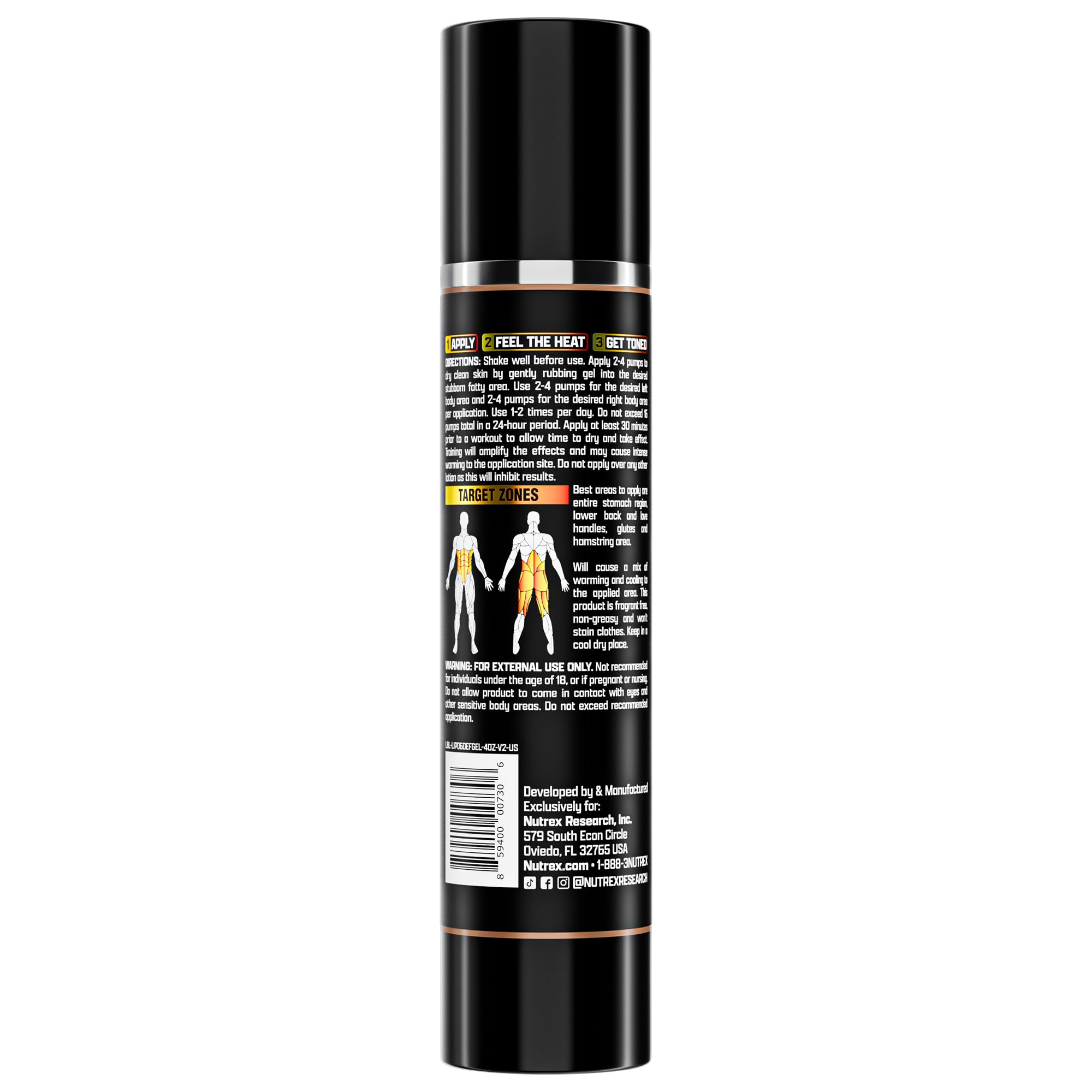 Lipo 6 Defining Gel Fast Acting Fat Burning Cream for Men & Women | Targets Stubborn Nutrex ResearchAu supplements