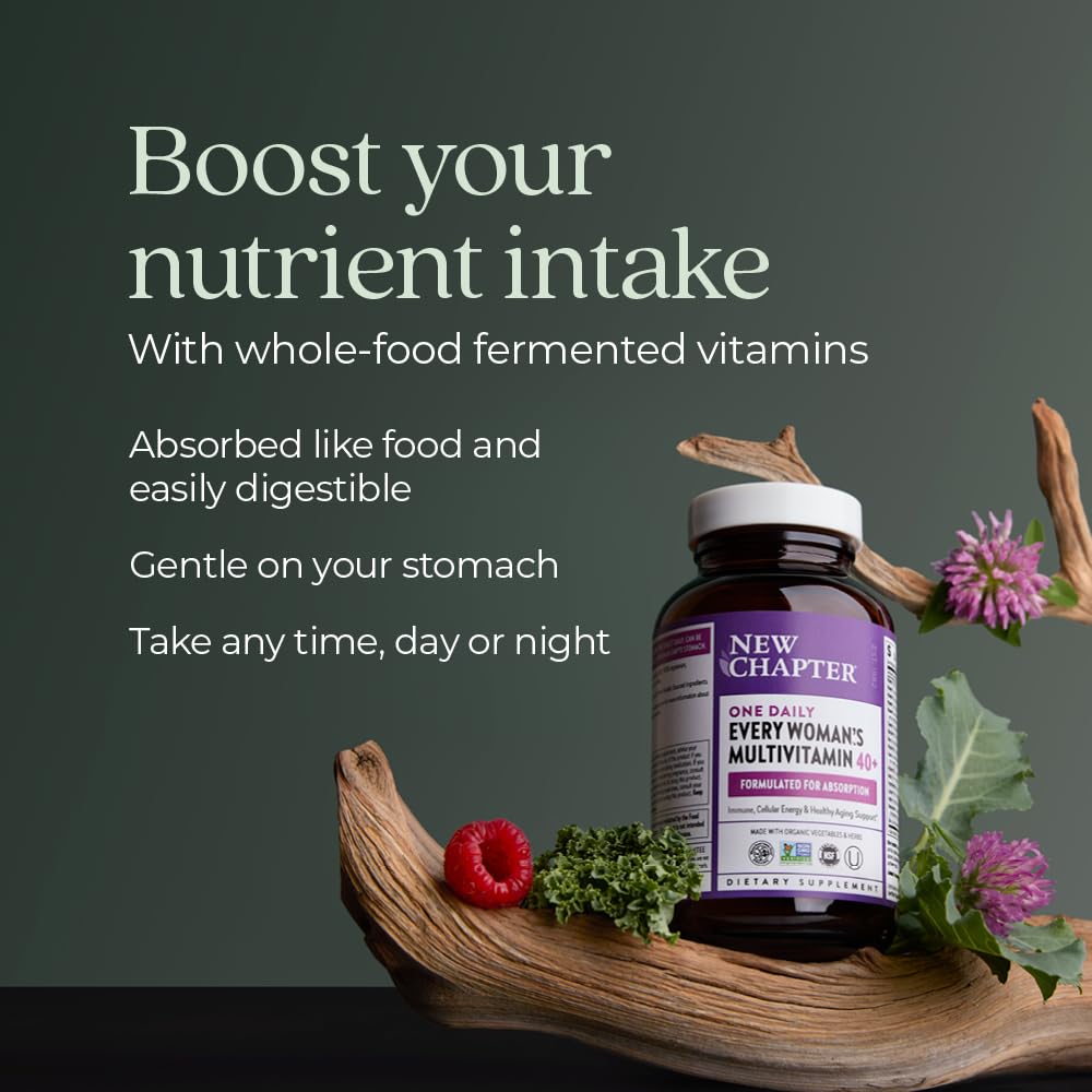 New Chapter Women's Multivitamin 40 plus for Energy, Healthy Aging + Immune Support with 20+ Nutrients New ChapterAu supplements