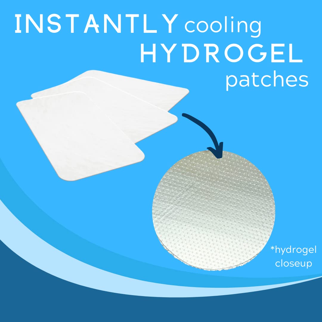 Medagel Migraine Relief Patch, Cooling Patches for Migraine, Fever, Hormone, & Headaches, Mess & Odor-Free Hydrogel Cooling, Made in The USA, 1 Pack (4 x Patches) White MedagelAu supplements