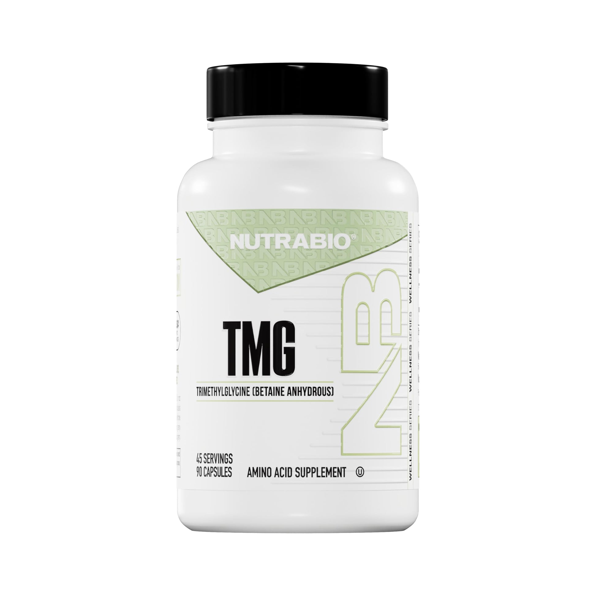 NutraBio TMG Supplements Betaine Anhydrous 500mg Capsules, Trimethylglycine Homocysteine Support NutraBioAu supplements