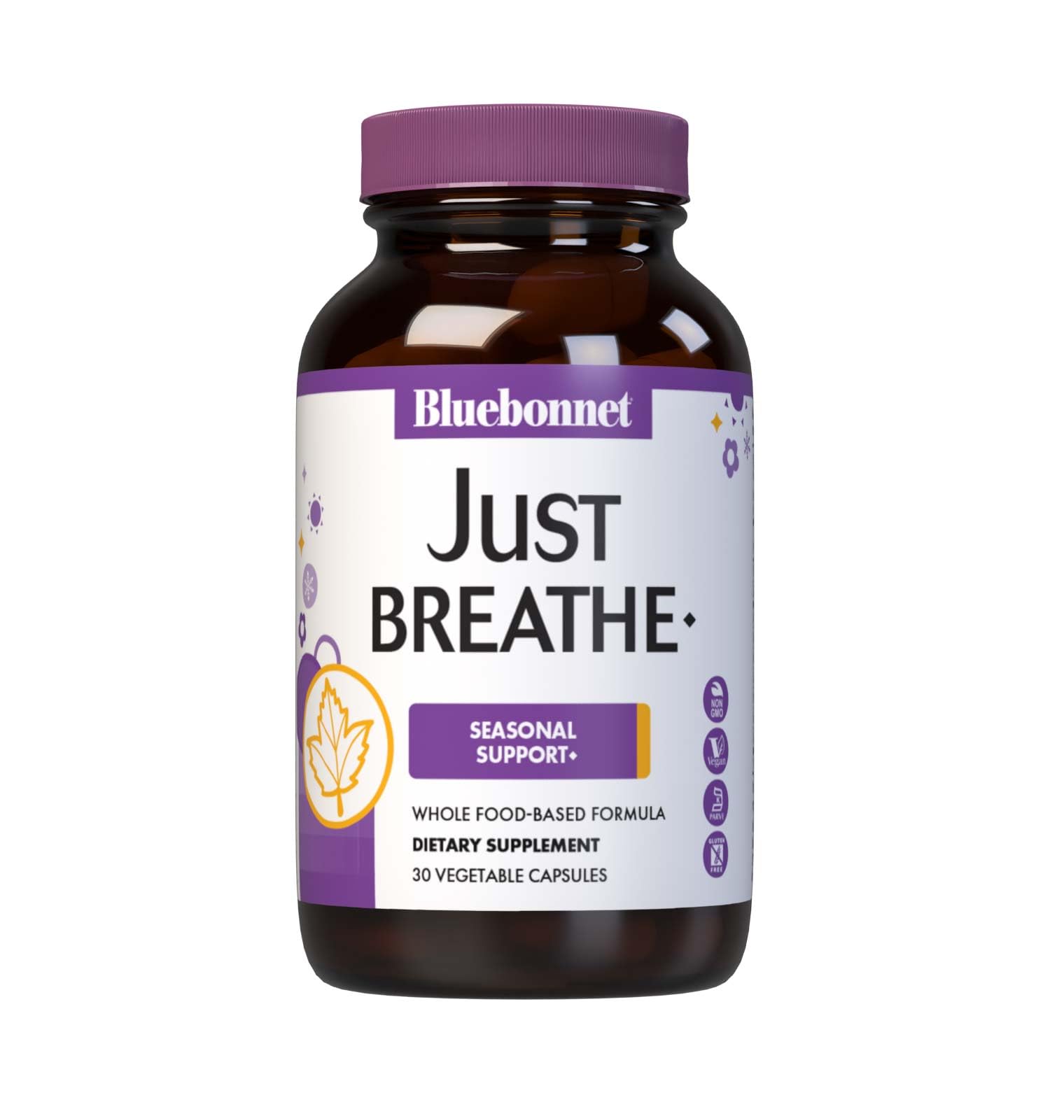 Bluebonnet Nutrition JustBreathe, Seasonal Support*, Non-GMO, Kosher Certified, Gluten-Free, Soy-Free, Dairy-Free, 30 Vegetable Capsules, 15 Servings BlueBonnetAu supplements