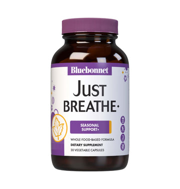Bluebonnet Nutrition JustBreathe, Seasonal Support*, Non-GMO, Kosher Certified, Gluten-Free, Soy-Free, Dairy-Free, 30 Vegetable Capsules, 15 Servings BlueBonnetAu supplements