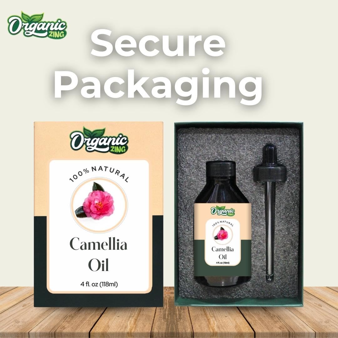 Organic Zing Camellia (Camellia Japonica) Oil | Pure & Natural Carrier Oil for Skincare, Hair Care & Massage ORGANIC ZINGAu supplements