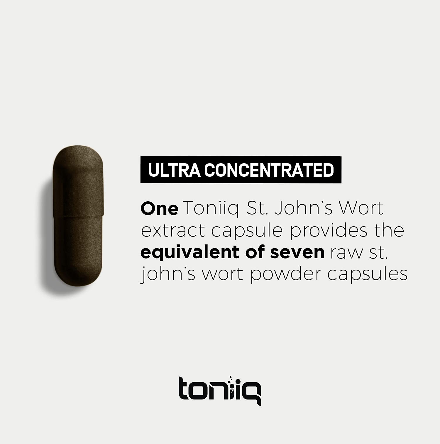 1,000mg Ultra High Strength St. John's Wort Capsules (Non-GMO) - 7X Concentrated ToniiqUS supplements