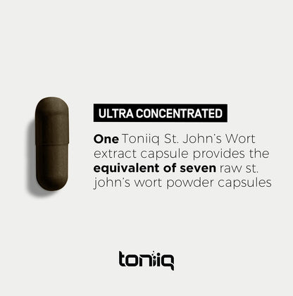 1,000mg Ultra High Strength St. John's Wort Capsules (Non-GMO) - 7X Concentrated ToniiqUS supplements